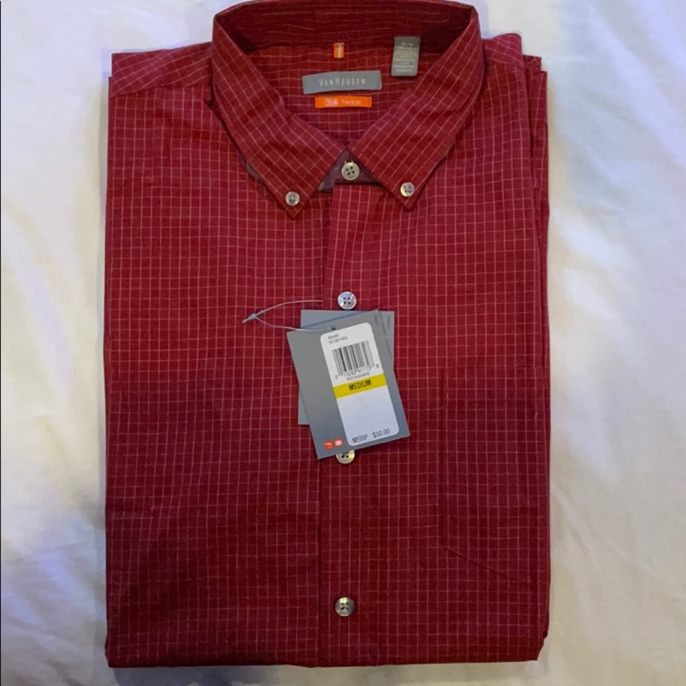 VanHeusen Short Sleeve Button Down Shirt